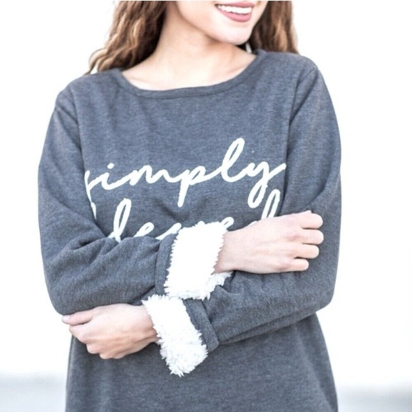 Simply Southern Sweatshirt/Sleep Shirt Size Large Women's - Picture 2 of 10